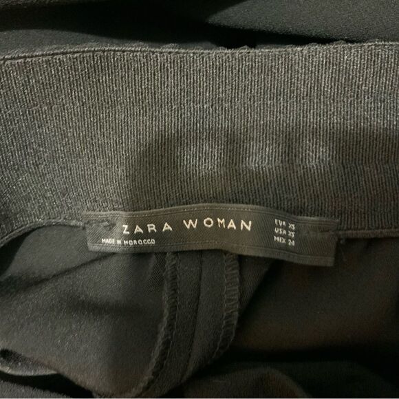 NWOT Zara Women’s Flowing Rainbow Rib Striped Elastic Waist Trousers Pride XS - Picture 10 of 11